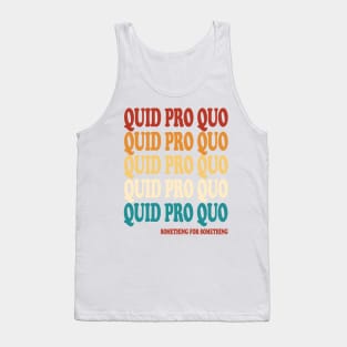 quid pro quo trump Tank Top